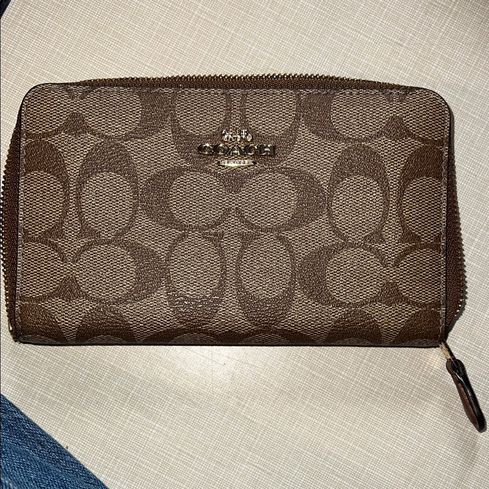Coach Signature Brown Wallet